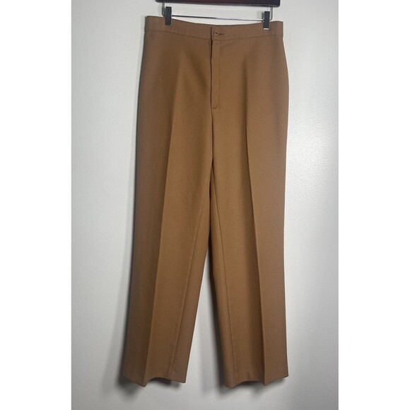 LEVI STRAUSS & CO. Vintage 1970s Women’s Pants Size 18 Brown Bend Over 70s Retro - Picture 1 of 11